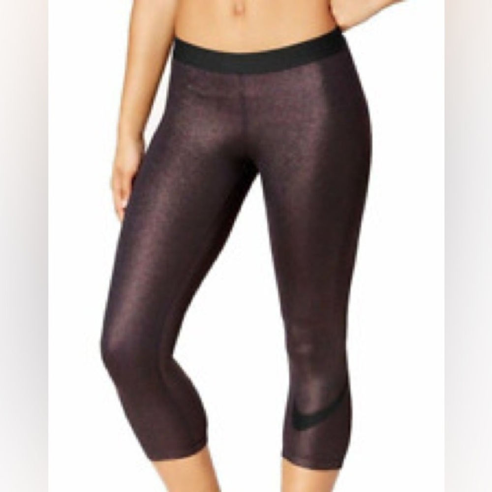 Nike Rose Gold Dri Fit Crop Leggings